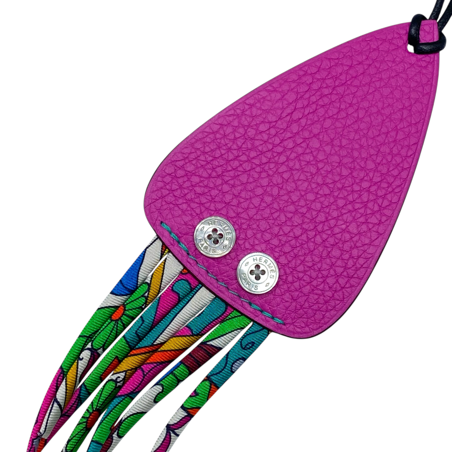Hermes Petite H Pink Squid Bag Charm