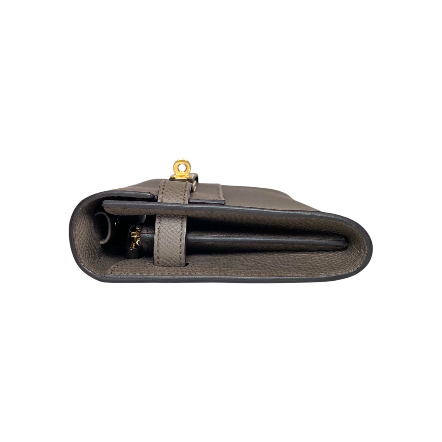Hermes Kelly To Go Etain Epsom Gold Hardware
