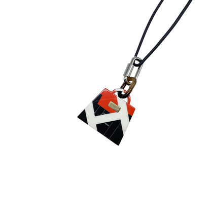 Hermes Multicolor Resin Kelly Bag Necklace