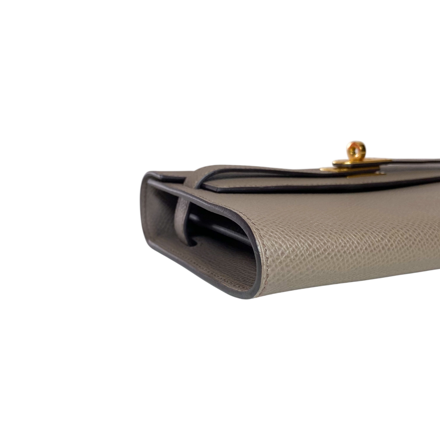 Hermes Kelly To Go Etain Epsom Gold Hardware