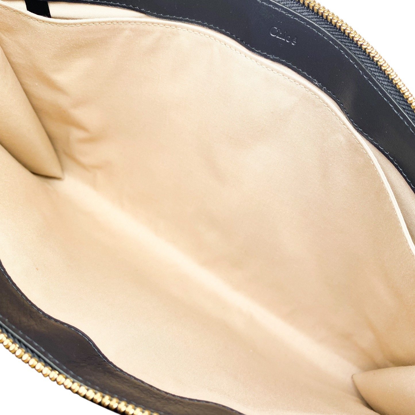 Chloe Black Gold Horses Pouch