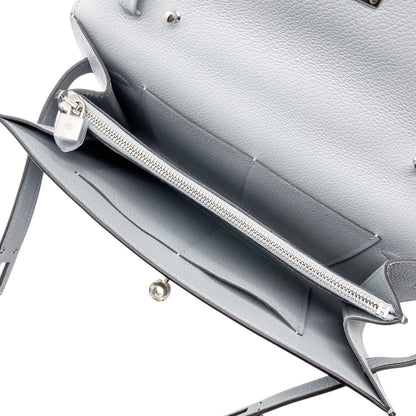 Hermes Kelly To Go Gris Pantin Evercolor Palladium Hardware