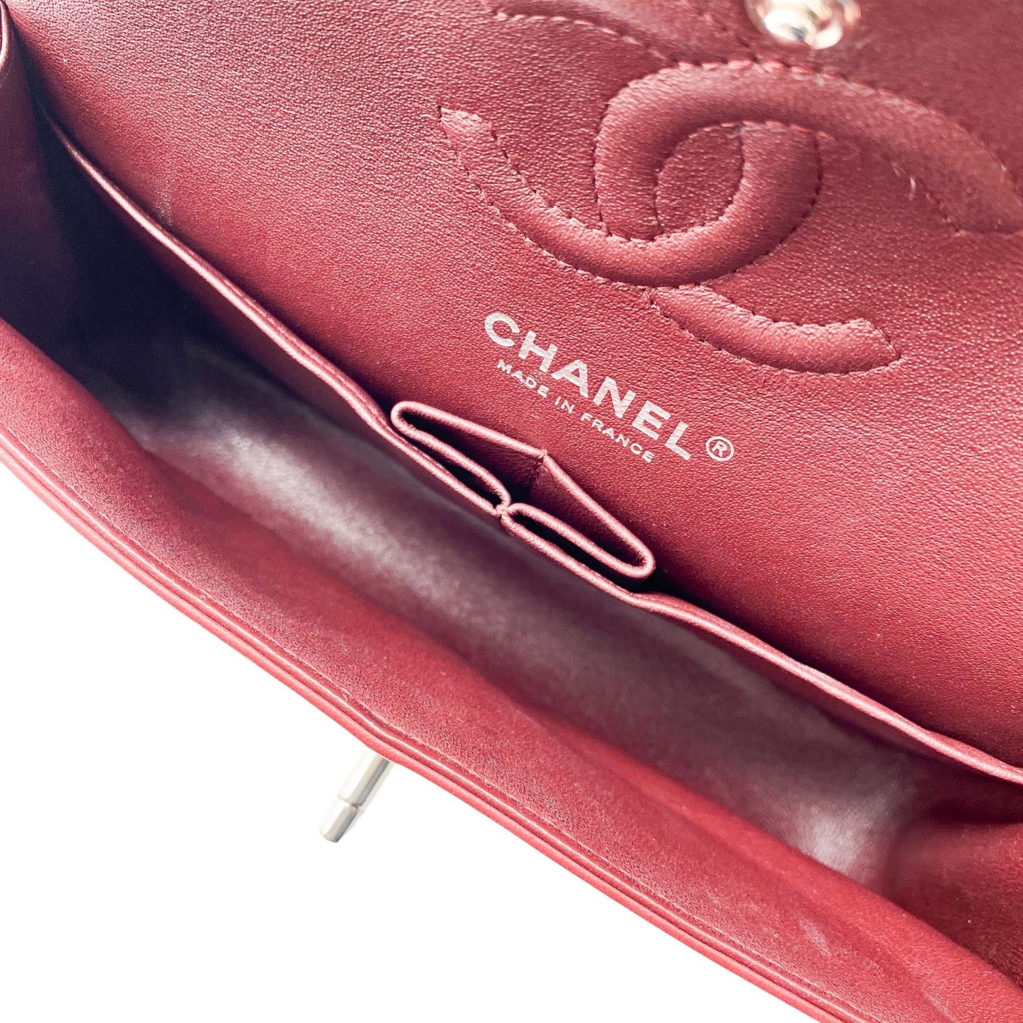 Chanel Burgundy Small Double Flap Bag