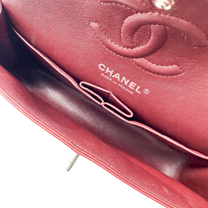 Chanel Burgundy Small Double Flap Bag