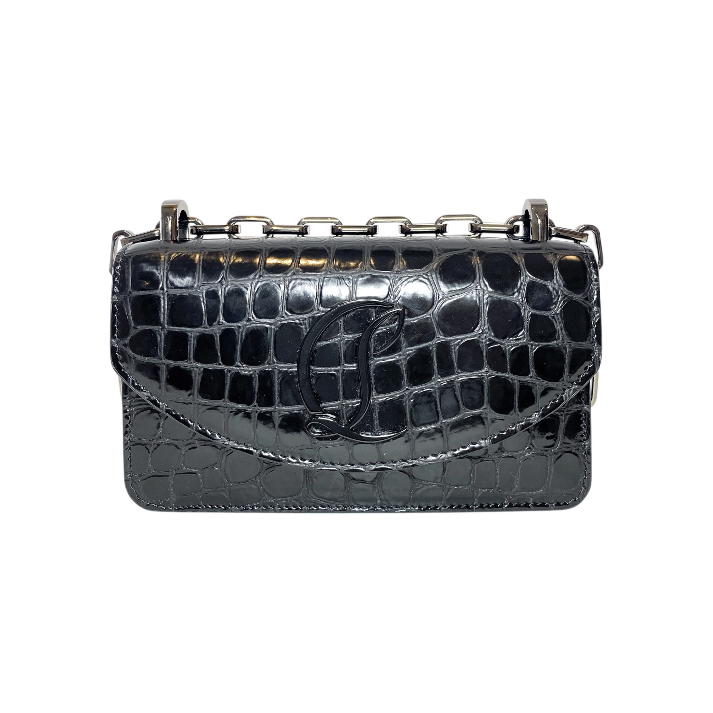 Christian Louboutin Black Embossed Loubi54