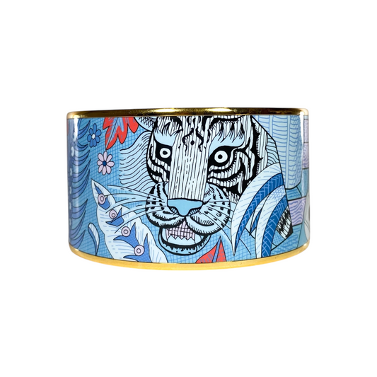 Hermes Denim Act III Scene I Extra-Large Bangle