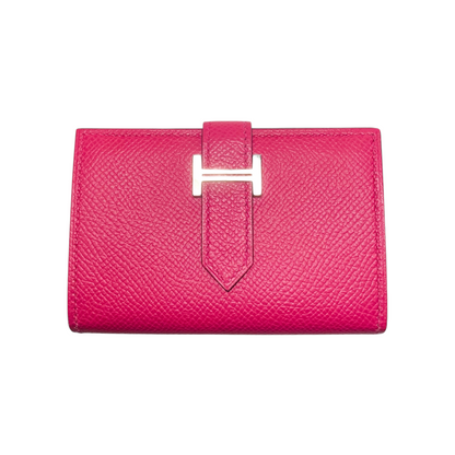Hermes Framboise Bearn Compact Card Holder