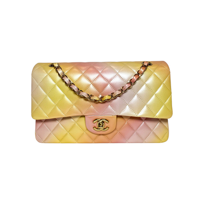 Chanel Tie Dye Ombre Multicolor Medium Double Flap Bag