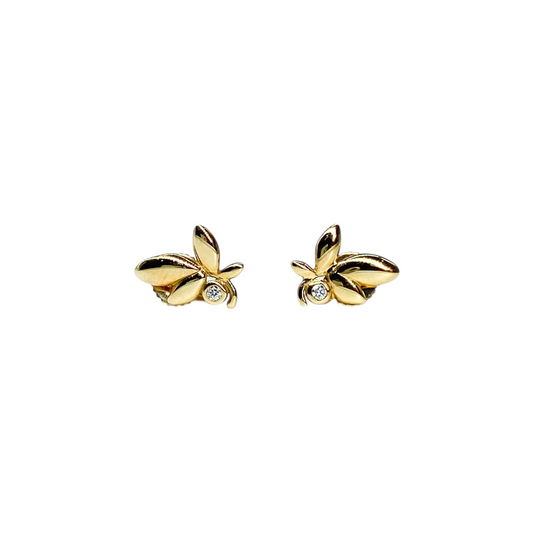 Tiffany & Co. Gold Paloma Picasso Olive Leaf Earrings