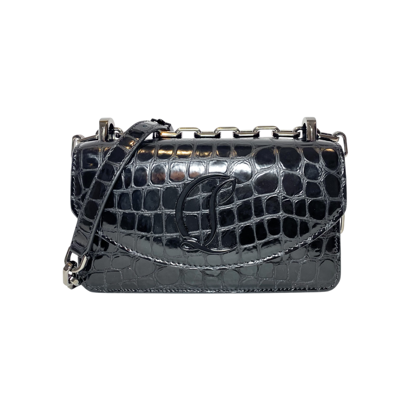 Christian Louboutin Black Embossed Loubi54