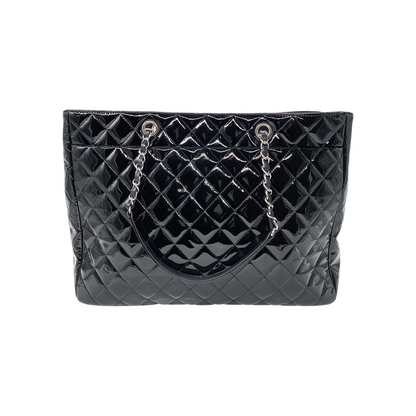 Chanel Black Patent Shopper Tote
