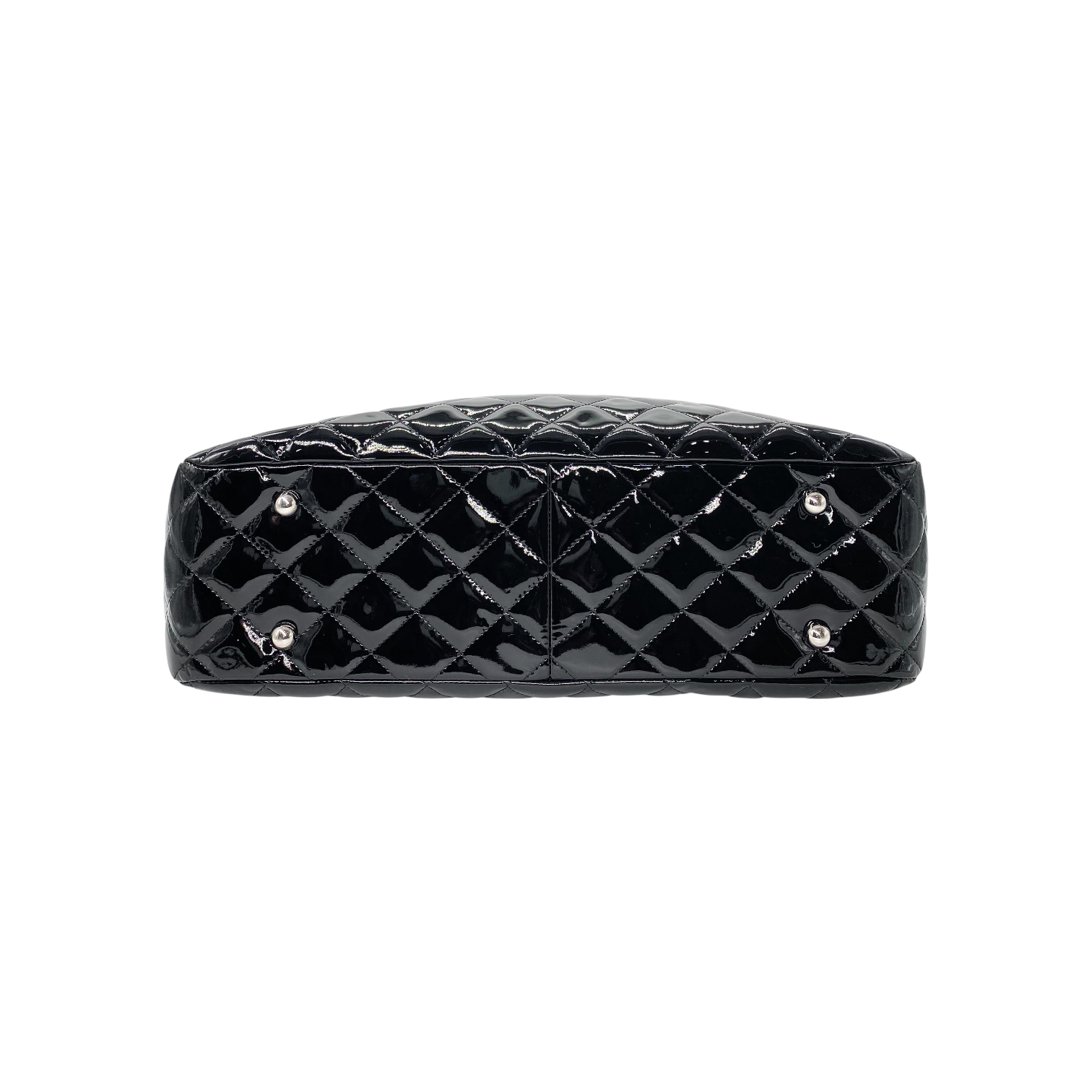 Chanel Black Patent Shopper Tote