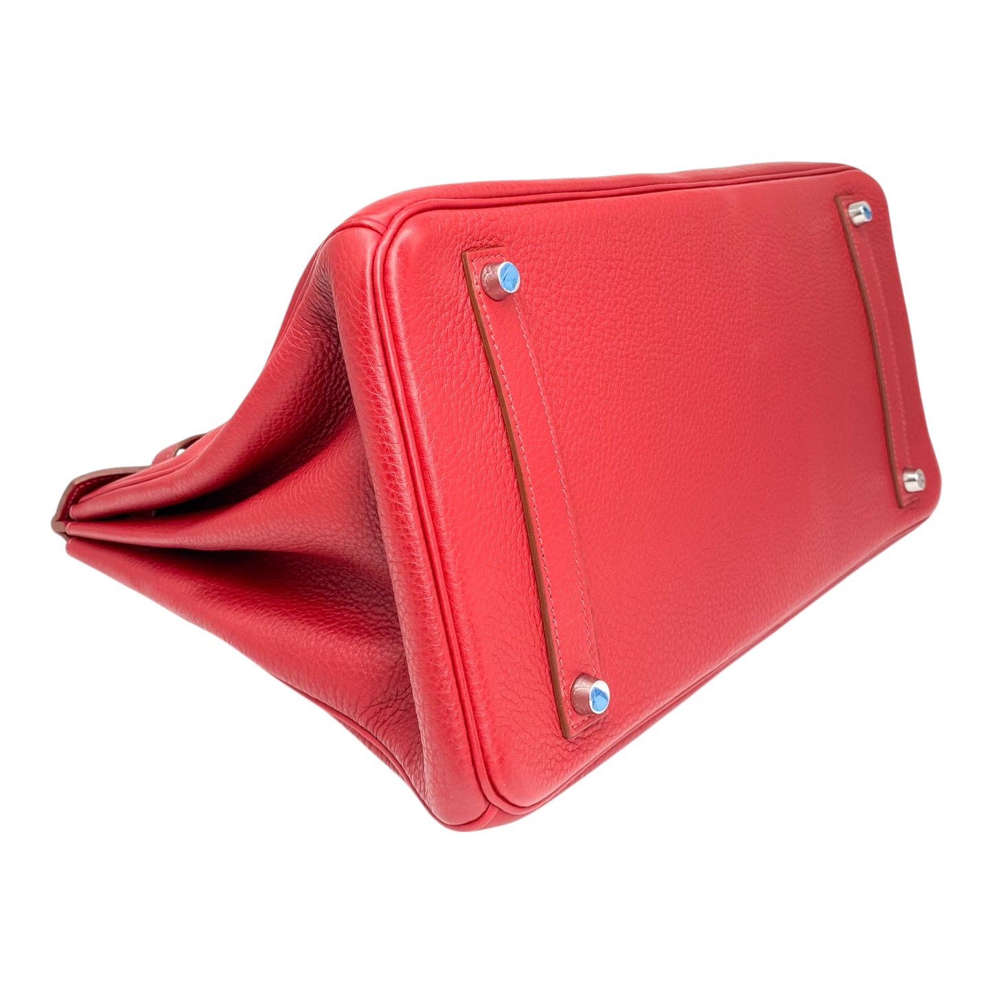 Hermes Birkin 35 Rouge Casaque Togo Palladium Hardware