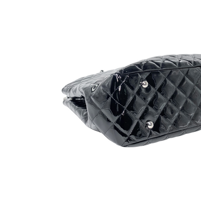 Chanel Black Patent Shopper Tote