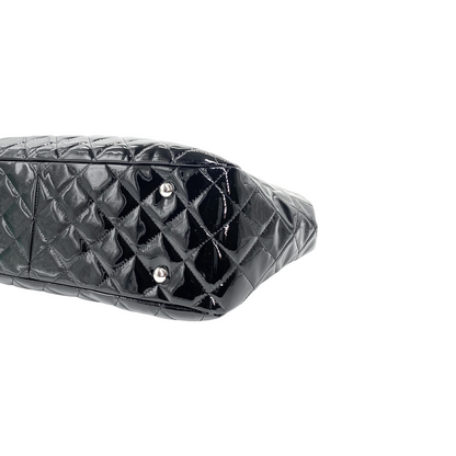Chanel Black Patent Shopper Tote