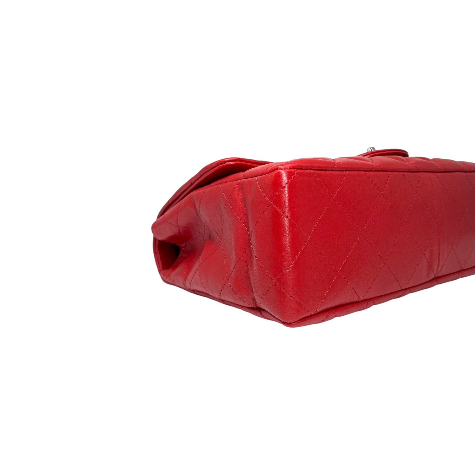 Chanel Red Jumbo Single Flap Bag