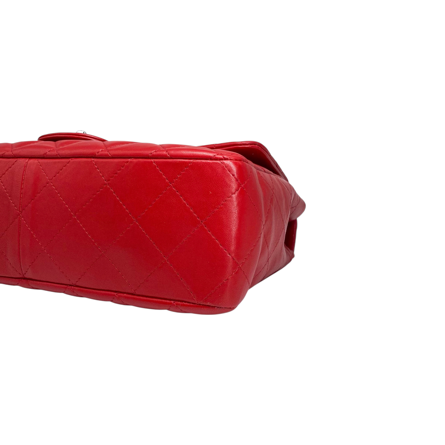 Chanel Red Jumbo Single Flap Bag