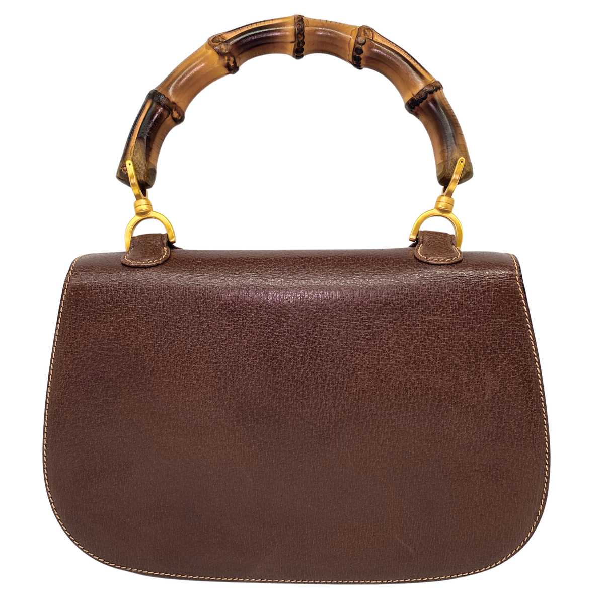 GUCCI 1947 Bamboo Leather Top-handle Bag