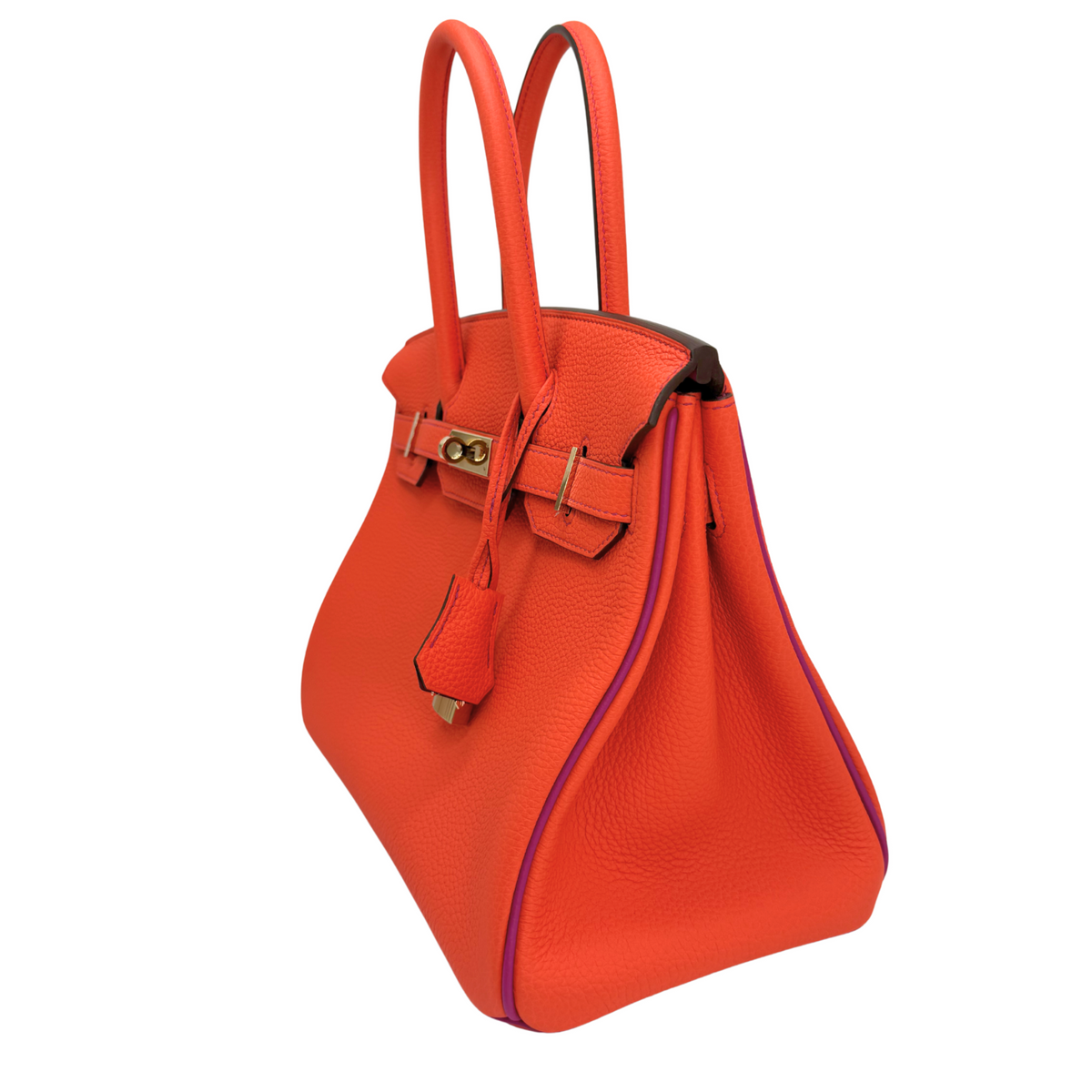 Hermes Birkin 30 HSS Orange Poppy/Anemone Togo Permabrass Hardware