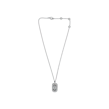 Bulgari White Gold Diamond Parentesi Necklace