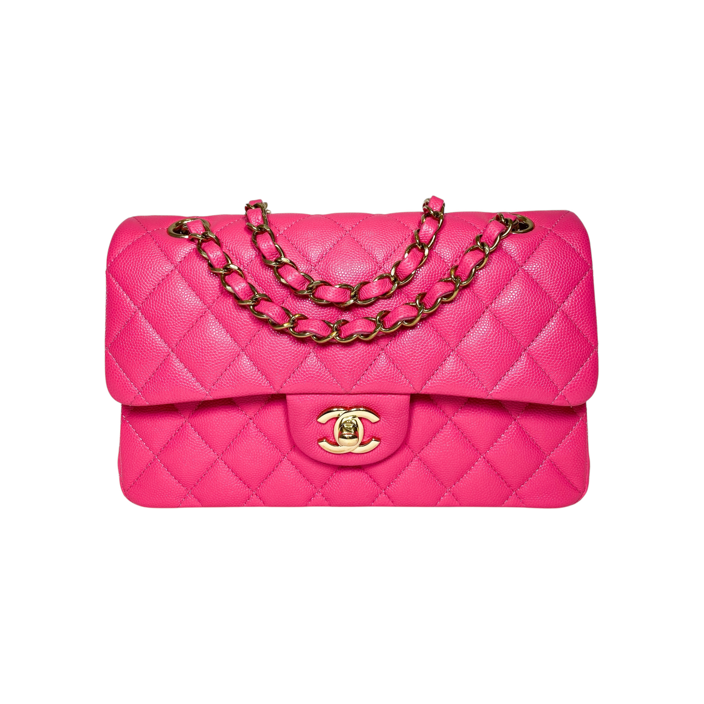 Chanel Pink Small Double Flap Bag