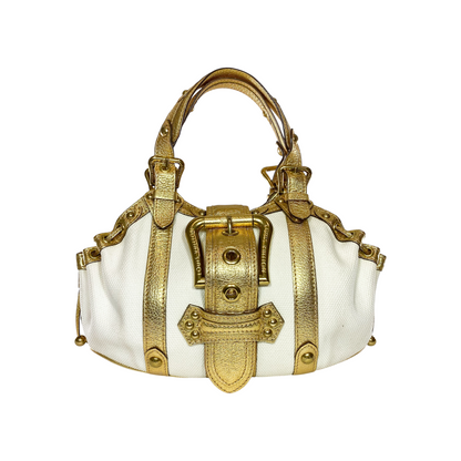 Louis Vuitton White Gold Antigua Theda GM