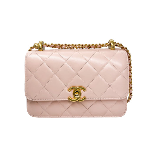 Chanel Pink Small Quilted Flap Bag