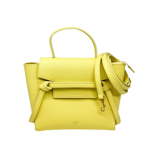 Celine Yellow Nano Belt Bag
