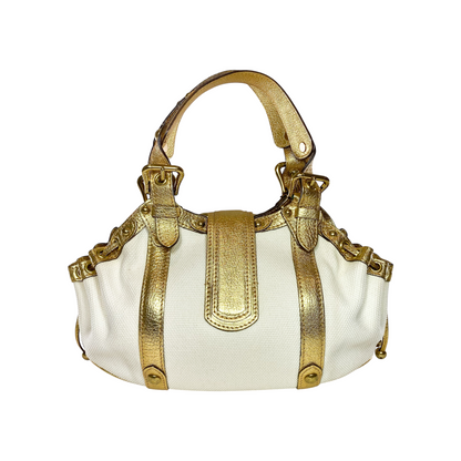 Louis Vuitton White Gold Antigua Theda GM