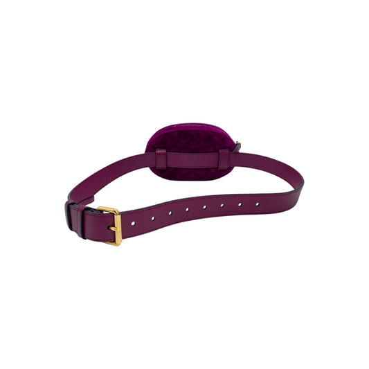 Gucci Dark Pink Marmont Velour Belt Bag