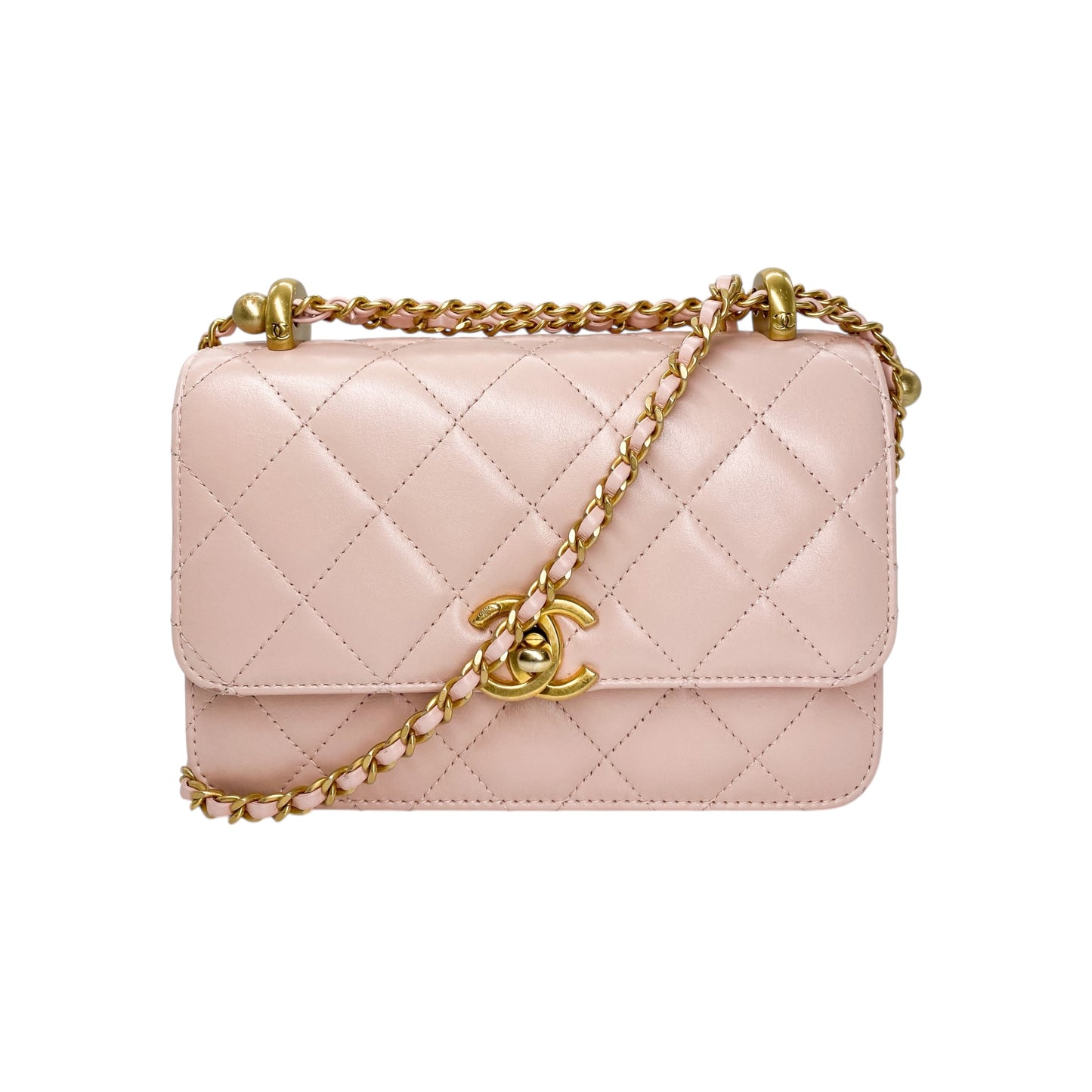 Chanel Pink Small Quilted Flap Bag