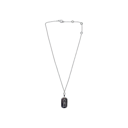Bulgari White Gold Diamond Parentesi Necklace
