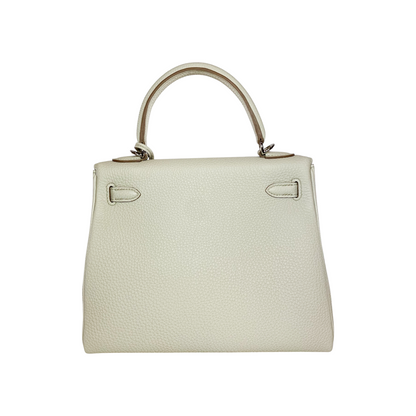 Hermes Kelly 25 Retourne Beton Togo Palladium Hardware