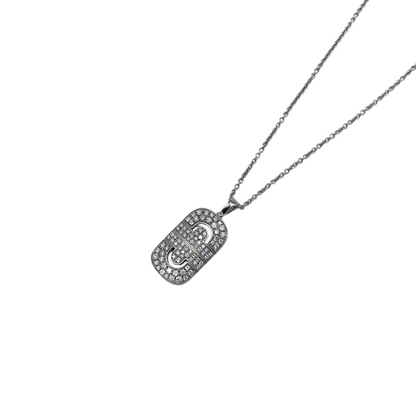 Bulgari White Gold Diamond Parentesi Necklace