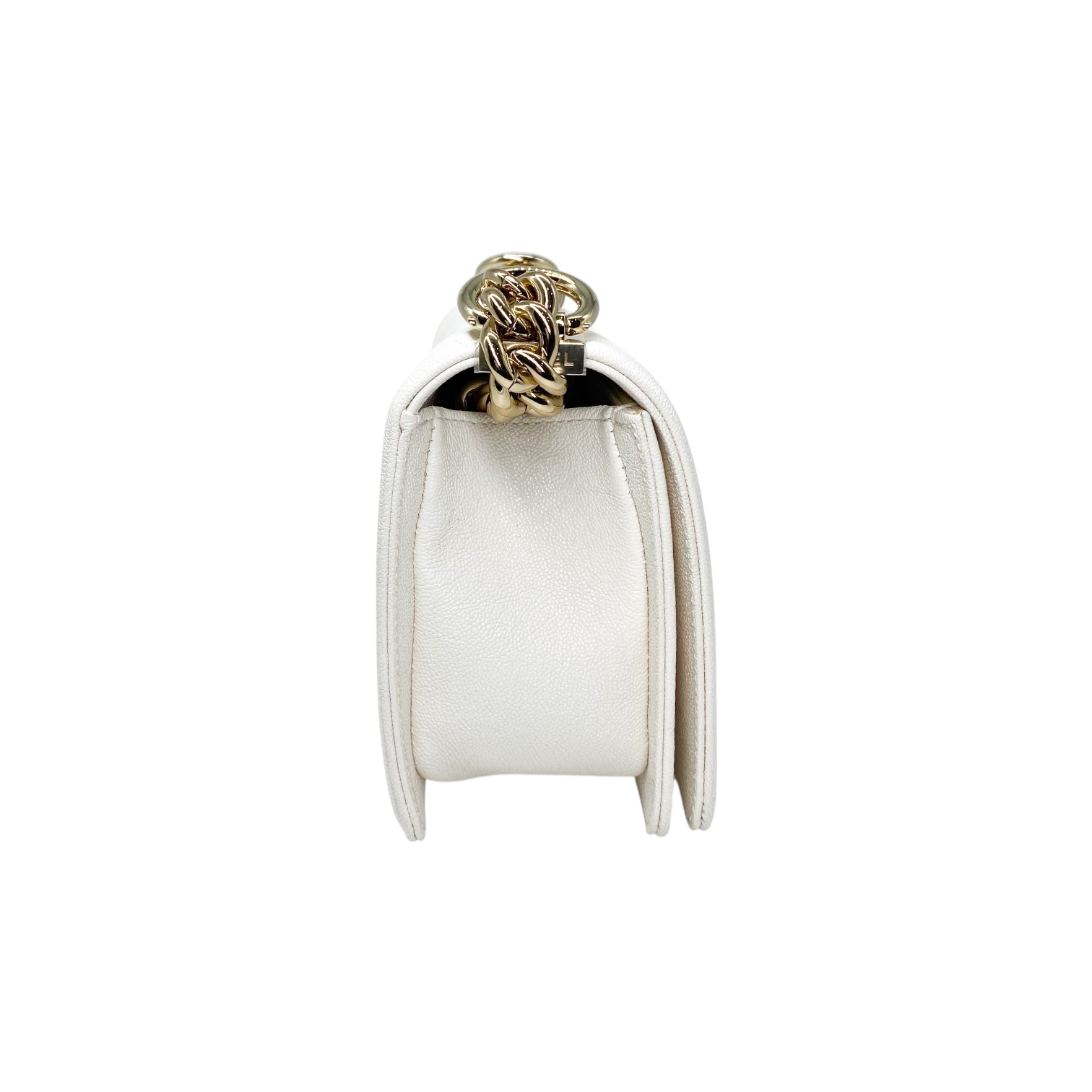 Chanel White Mini Boy Bag
