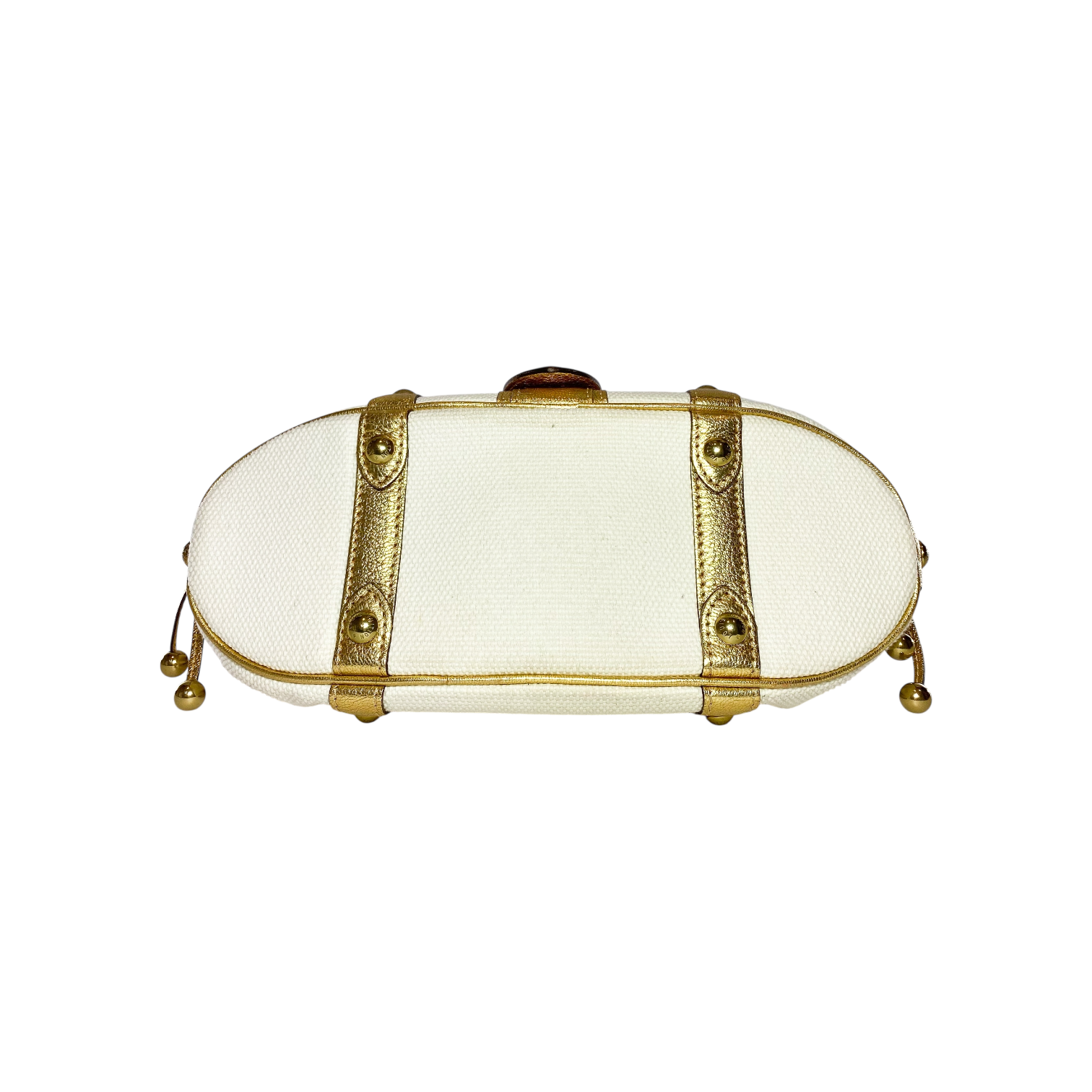 Louis Vuitton White Gold Antigua Theda GM