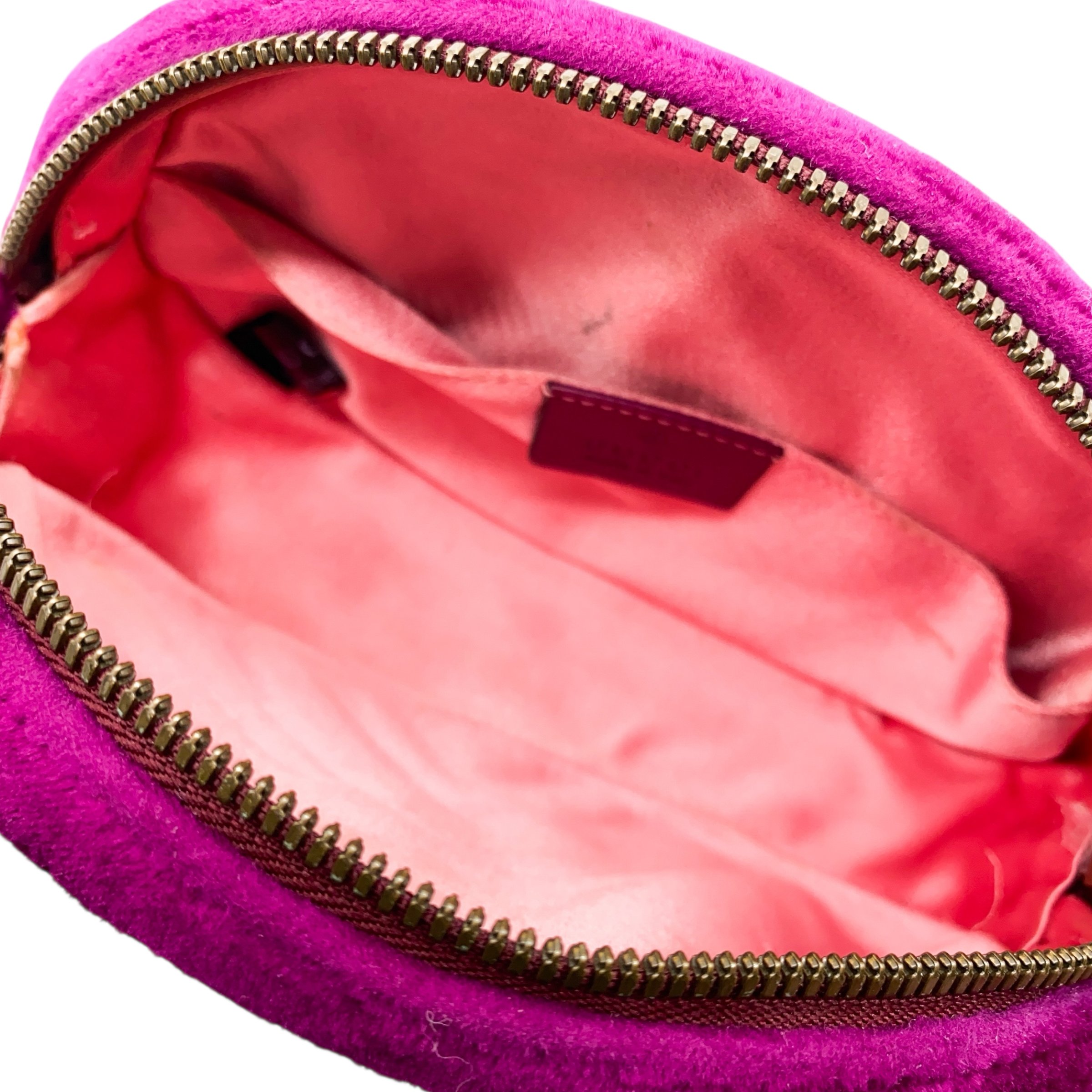 Gucci Dark Pink Marmont Velour Belt Bag
