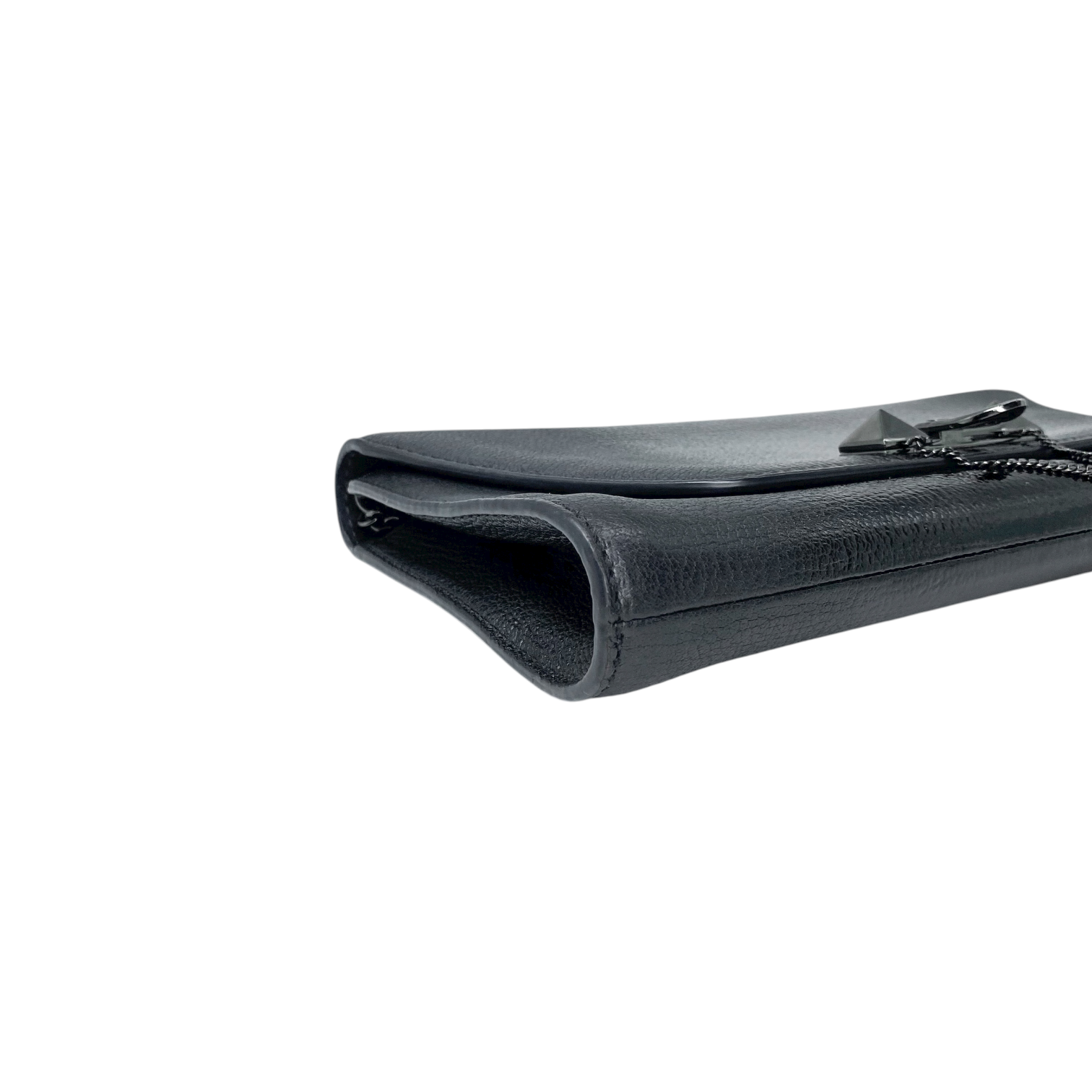 Valentino Black Patent Rockstud Clutch