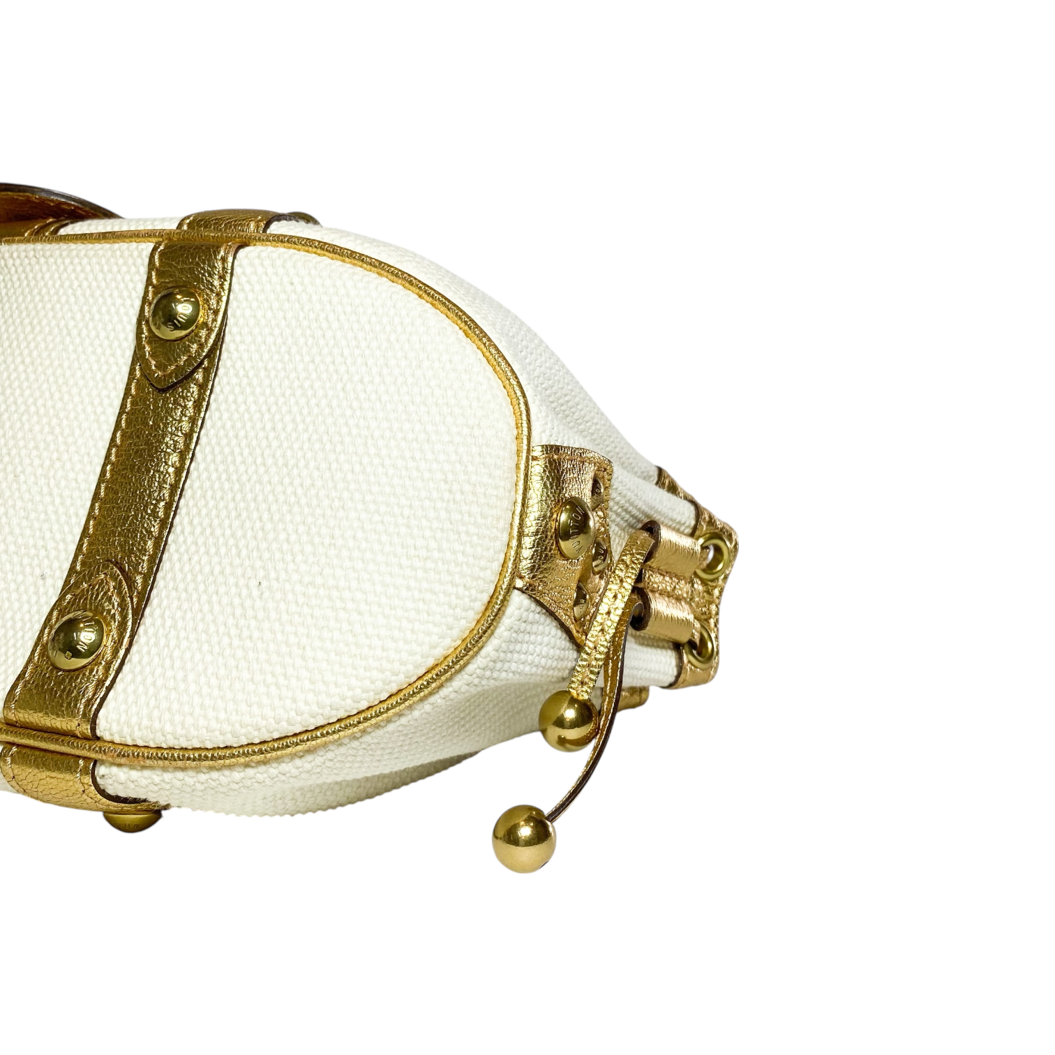 Louis Vuitton White Gold Antigua Theda GM