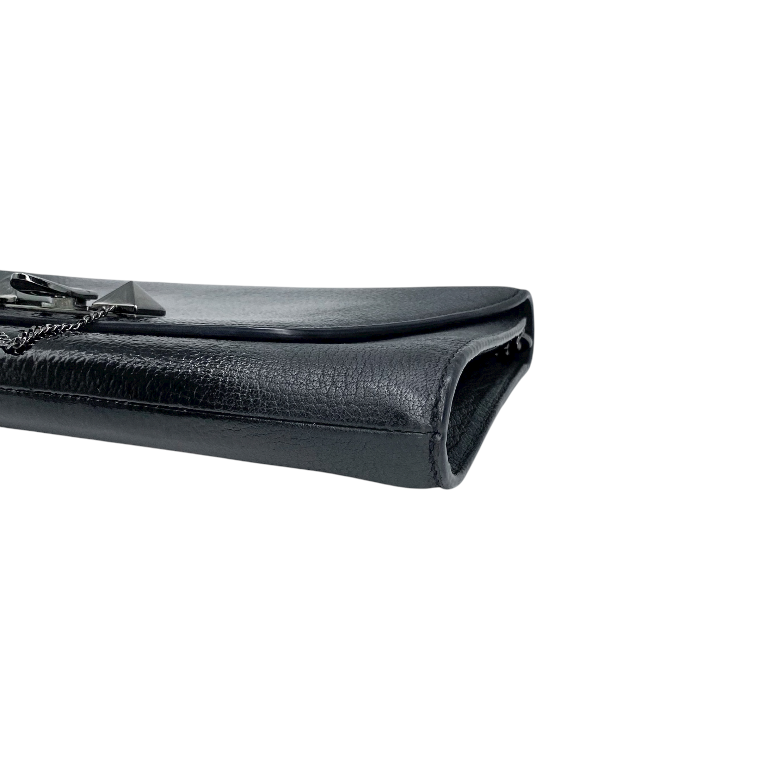 Valentino Black Patent Rockstud Clutch
