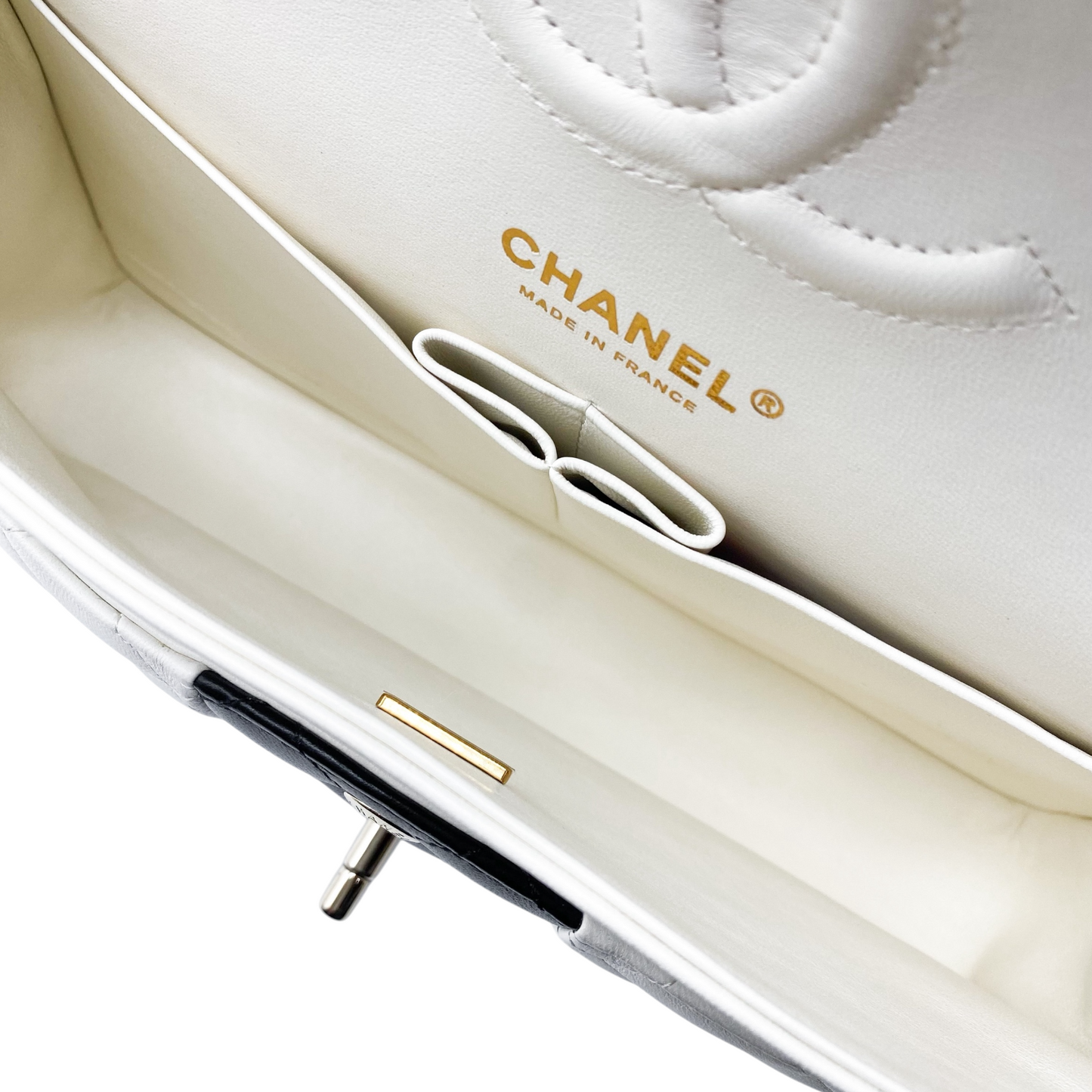 Chanel Black White Seoul Yin Yang Medium Double Flap Bag