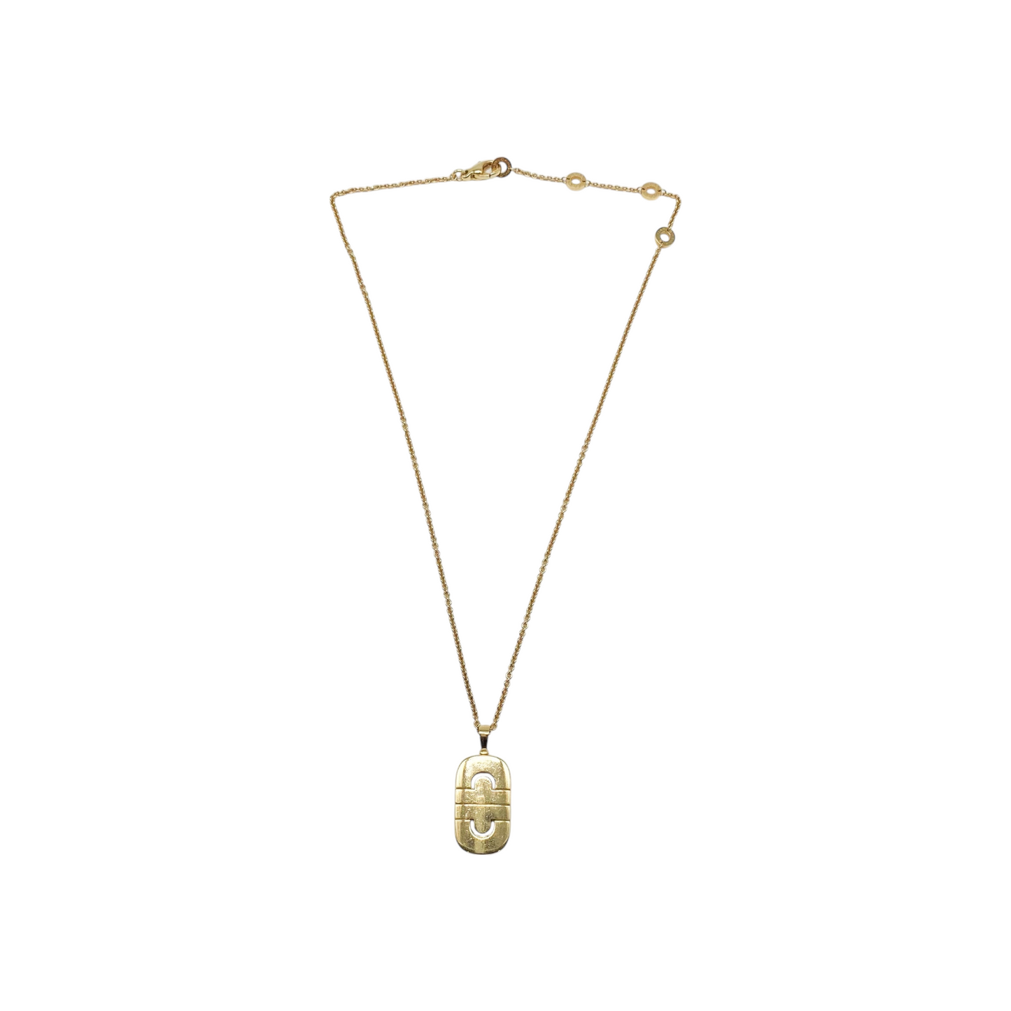Bulgari Yellow Gold Diamond Parentesi Necklace