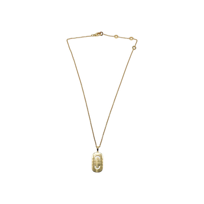 Bulgari Yellow Gold Diamond Parentesi Necklace