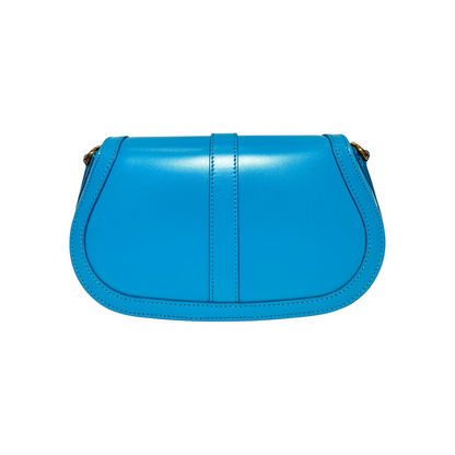 Versace Turquoise Greca Goddess Shoulder Bag