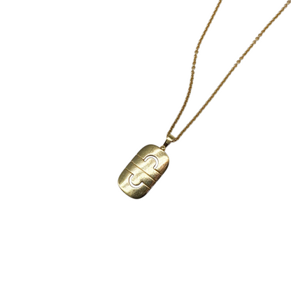 Bulgari Yellow Gold Diamond Parentesi Necklace