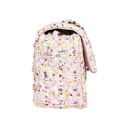 Chanel Light Pink Tweed Mini Rectangle