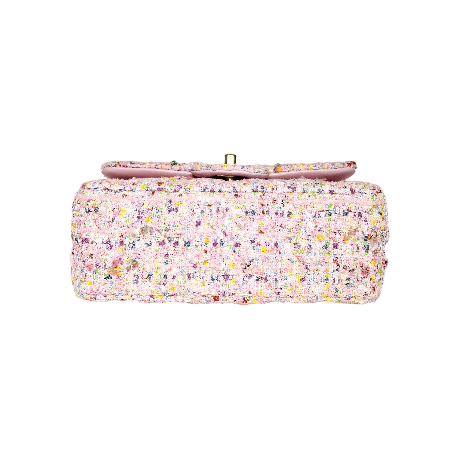 Chanel Light Pink Tweed Mini Rectangle