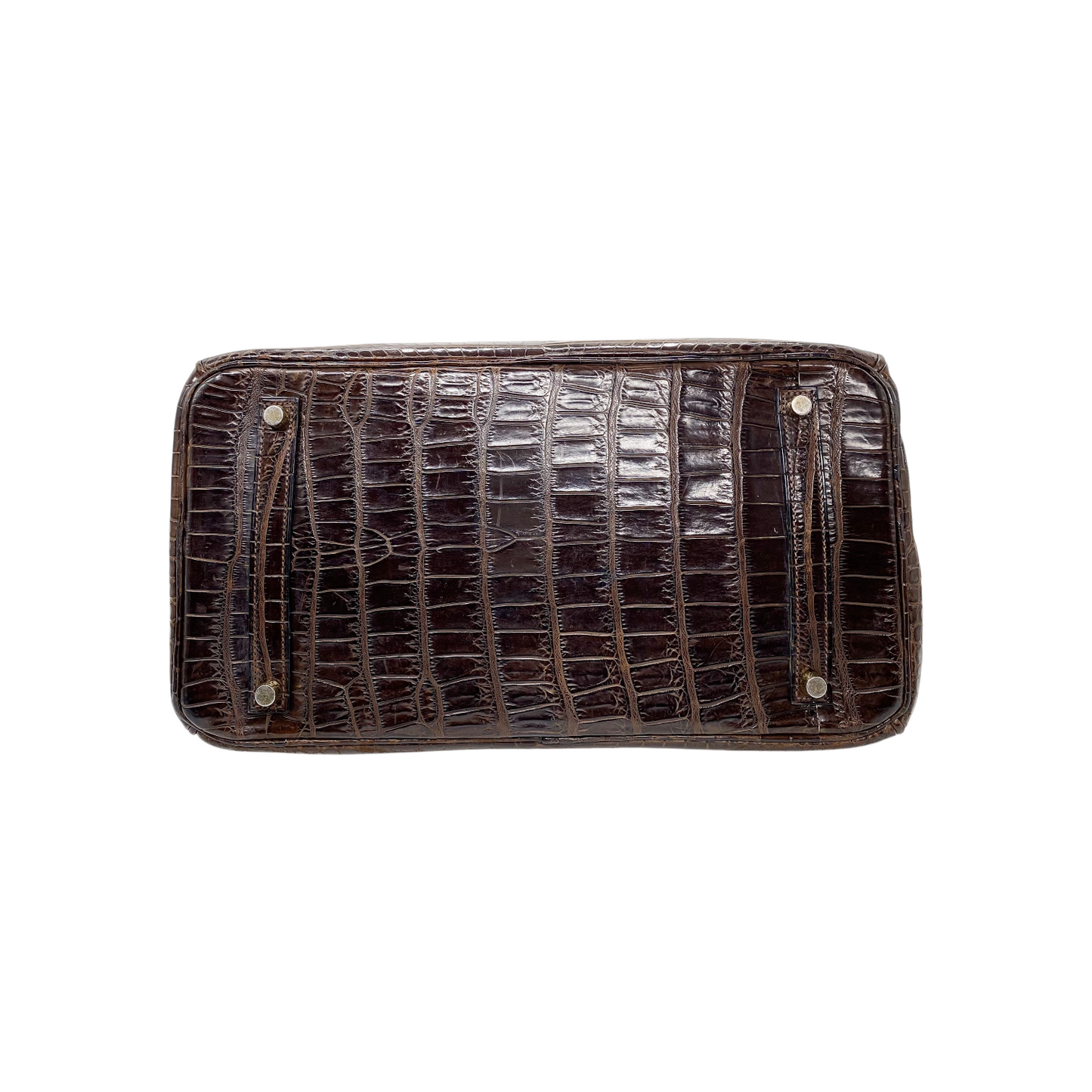 Hermes Birkin 35 Chocolate Porosus Crocodile Gold Hardware