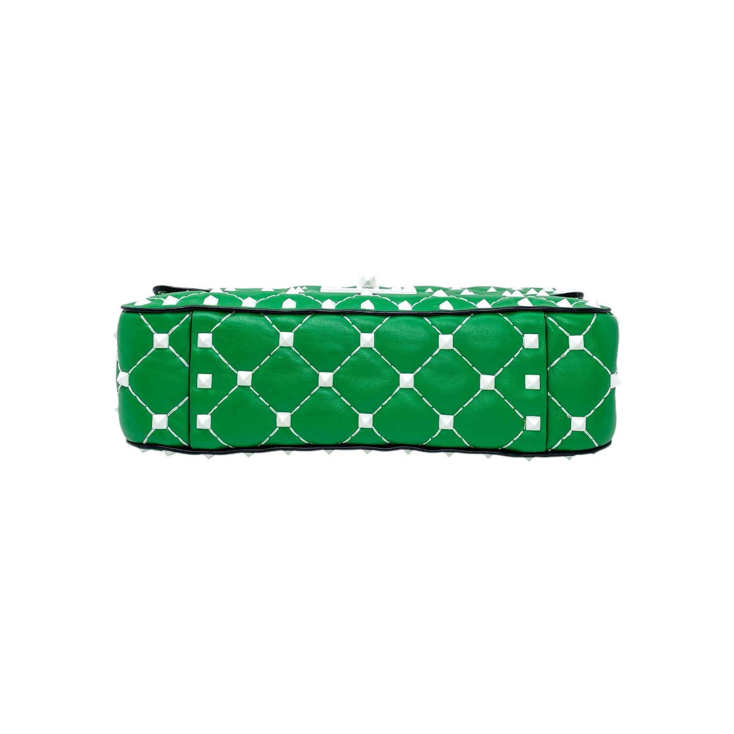 Valentino Peppermint Rockstud Spike Top Handle Shoulder Bag