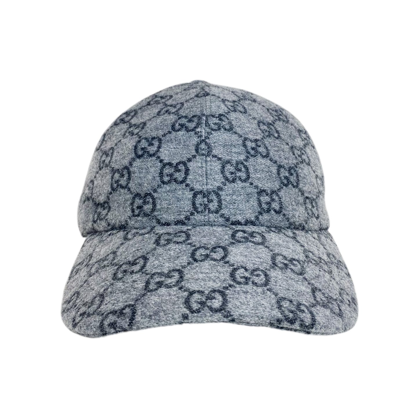 Gucci Grey Monogram Baseball Cap